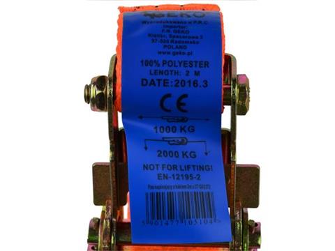 Rakományrögzítő spanifer gurtni - 2m/ 2T/ 35mm G02372