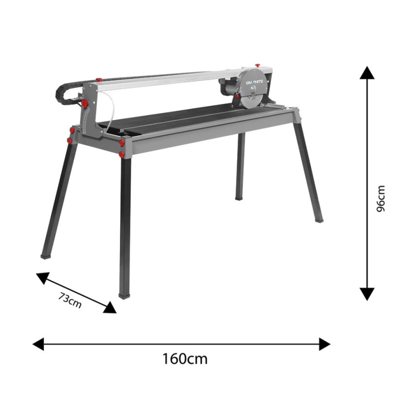 Mașină de tăiat gresie 1200 W, 230x25, interval de tăiere 1000 mm 59G891