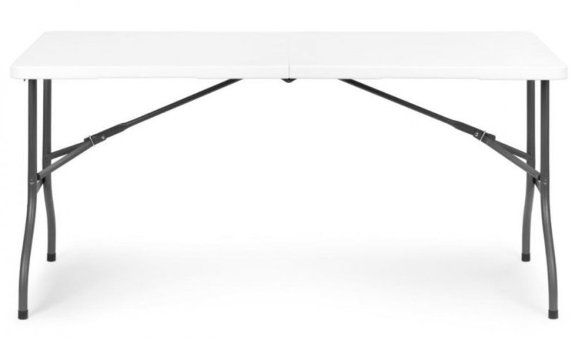 Összecsukható vendéglátóasztal 153cm fehér