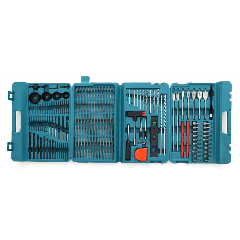 Kompletter Satz Bits, Bohrer und Werkzeuge im Koffer 217 Stk. KD990