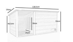 Kućica za pse s predvorjem Zoja L