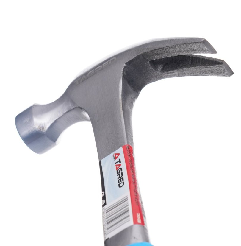 Geschmiedeter Zimmermannshammer, massiv – monolithisch, 450 g, TA1430