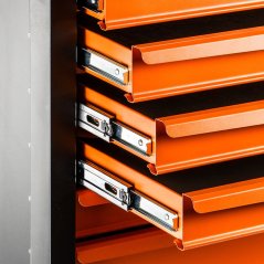 Cărucior de atelier, 7 sertare + 176 unelte 84-222-12