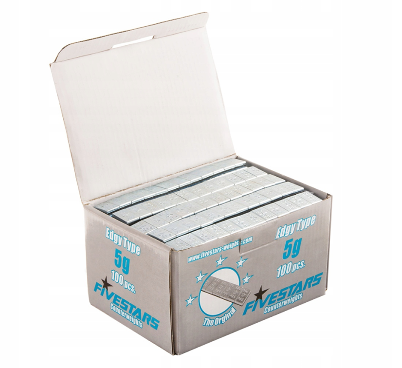 Contragreutăți autoadezive argintii 60g benzi (5g) 100buc