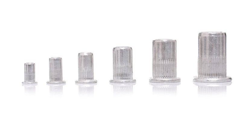 Aluminium-Blindnietmuttern M3 M4 M5 M6 M8 M10 150 Stück TA4095