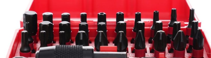 CrV-Schlagbitsatz, TORX-Schlagbits, PZ1, HEX3, TX 32-teilig TA1208