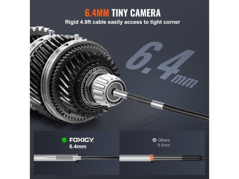 Endoskopická kamera obousměrná 6,4mm objektiv