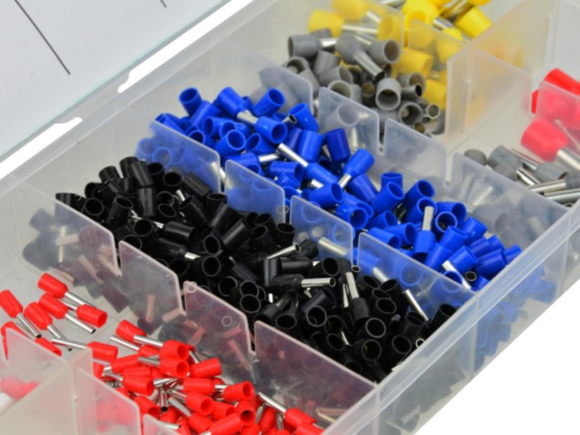 Réz kábel csatlakozó és kábelvég szett - 685 db