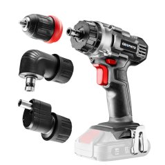 Aku bušilica-odvijač Energy+ 18 V, 10 mm odvojiva ručka, plus adapter za kutove i rubove 58G022-AD