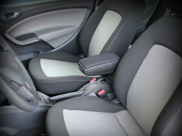 Armlehne Seat IBIZA 4 (6J), schwarz, Öko-Leder