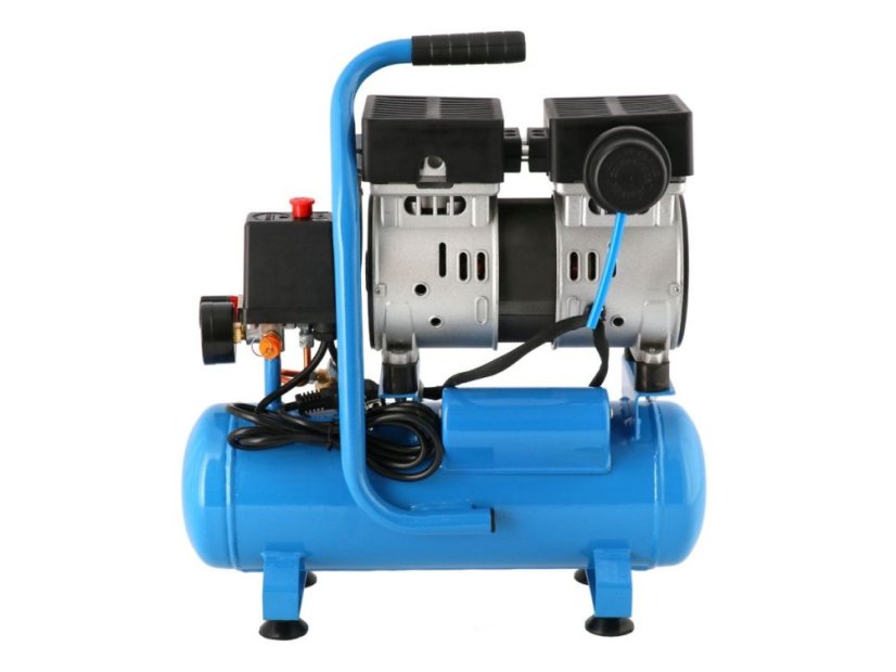 Compresor de aer fără ulei silențios Airpress L 6-105, 6L, 0.45 kW, 8 bar, 48 l/min, 2 cilindri