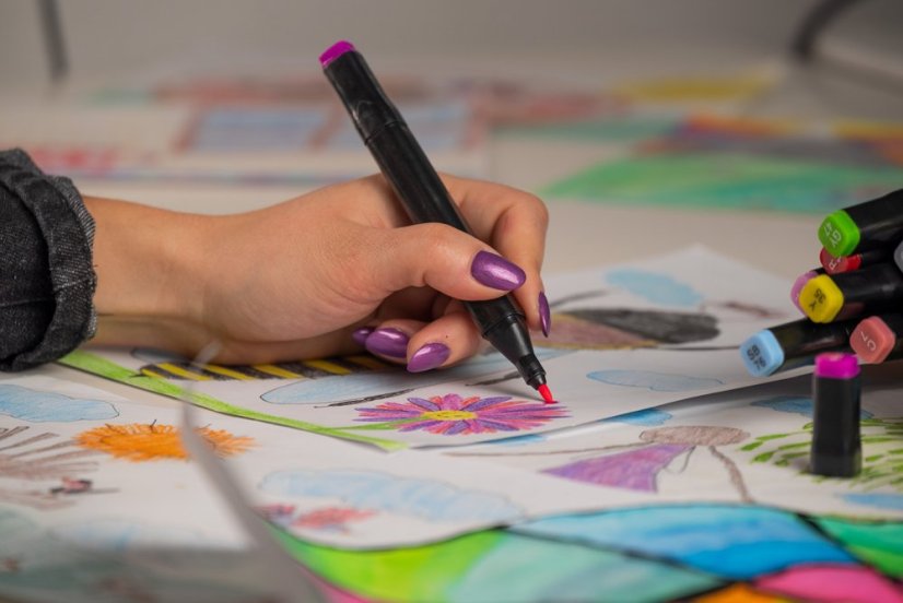 Festő filctollak gyermekeknek 48db