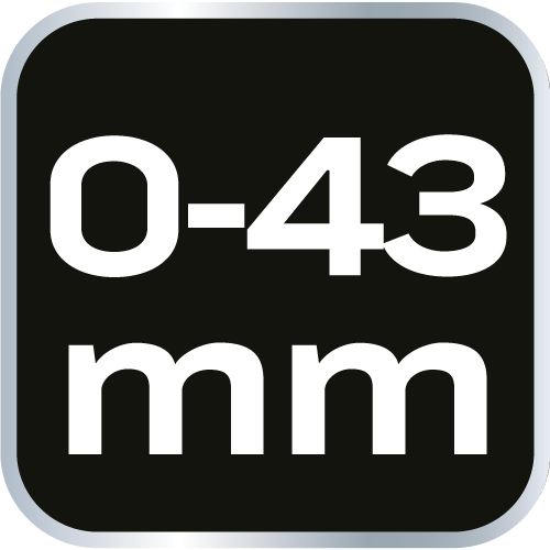 Cheie reglabilă, scurtă 156 mm, interval 0-43 mm 03-021