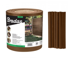 Kerítés árnyékoló szalag 4,75cm x 35m Brown 450g/m2 + klipszek