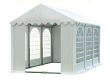 Cort de petreceri 4x6m - Professional - construcție tubulară din oțel, alb