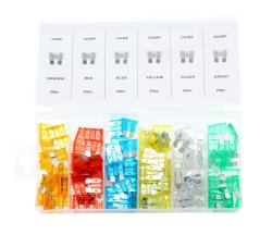 Siguranțe de siguranță pentru mașini, set de 120 bucăți, 5-30 A TA1405