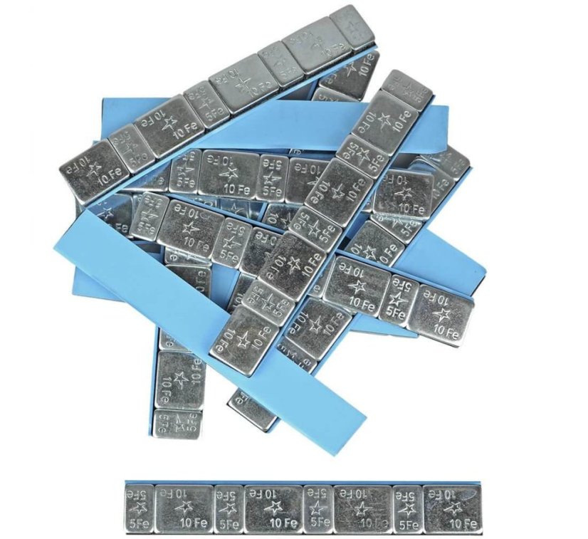 Öntapadós centírozó súly SILVER 60g szalag (5g/10g) 100db