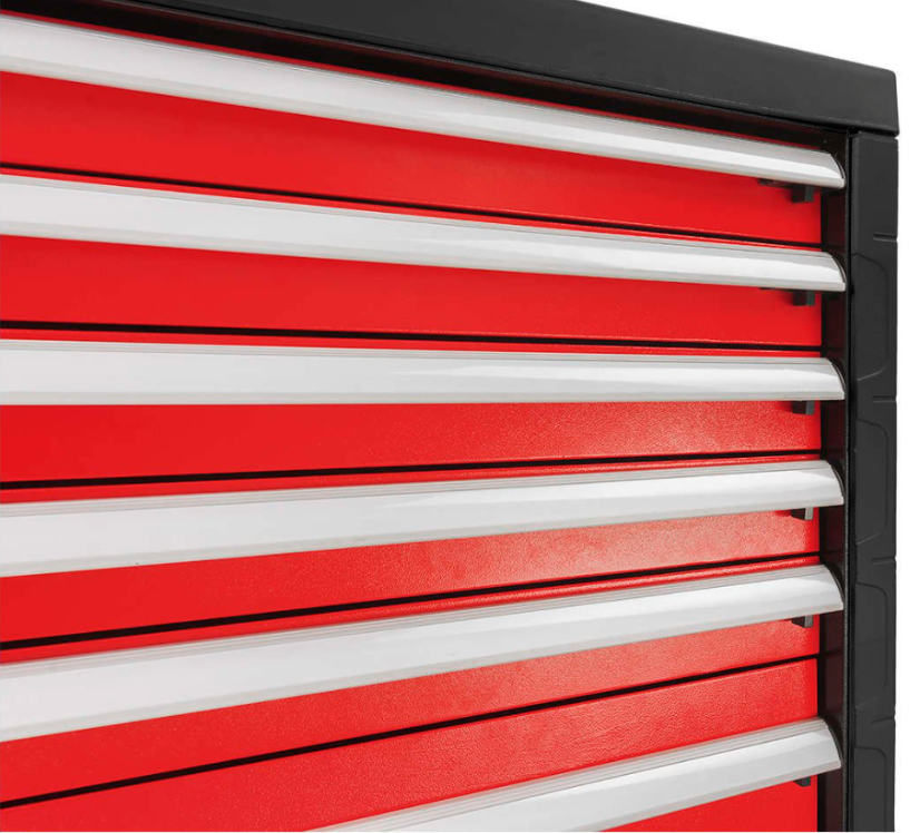 Delovni voziček / škatla za orodje PROFI REDATS - 7 predalov Rdeča / Črna