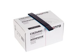 Nalepovací závaží ALU SLIM - FE 12×5 g černé 100 ks