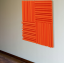 Akustický panel Equalizer 50x50cm, tloušťka 7cm, červený