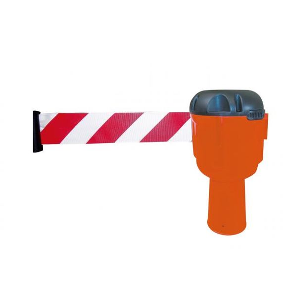 Aufziehband für Kegel, 12m, rot und weiß