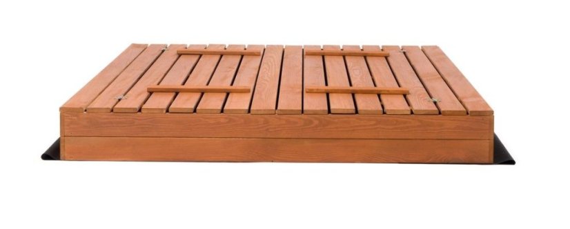 Sandkasten mit Bänken 160cm imprägniert + Abdeckfolie + Agrotextil SUN