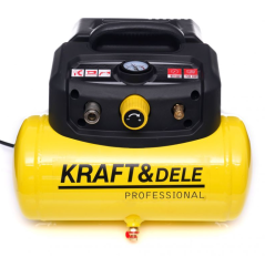 Compresor aer portabil, fără ulei, pentru atelier auto, 6L, 8 bar, 1.1kW, 230V,  Kraft&Dele KD1415