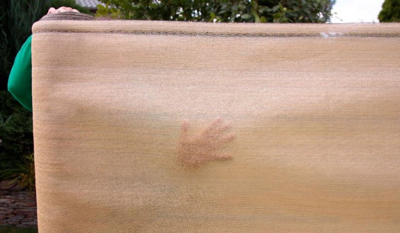 Schattierungsnetz 1,2x50m 95% 200g Beige