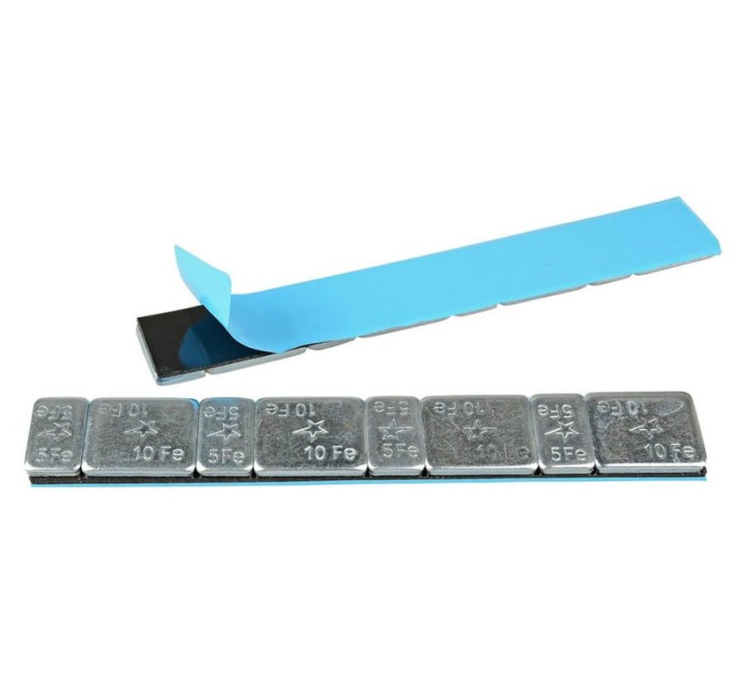 Öntapadós centírozó súly SILVER 60g szalag (5g/10g) 100db