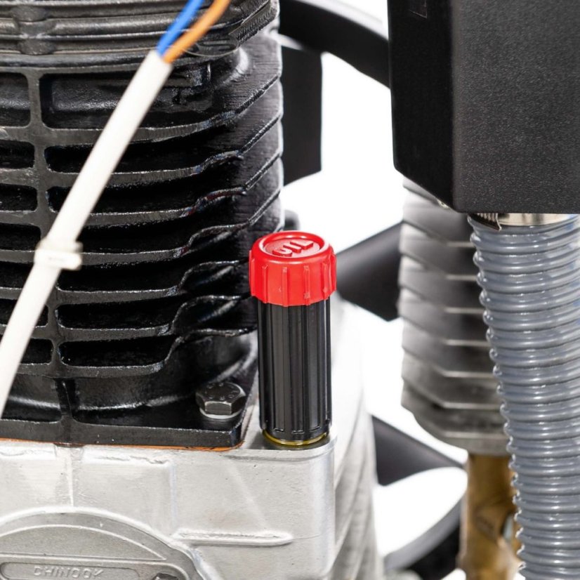 Csendes kétdugattyús kompresszor APZ 900+ 10 bar 7,5 LE/5,5 kW 400V 665 l/min 3 l - csillag-delta csatlakozás 34650-S