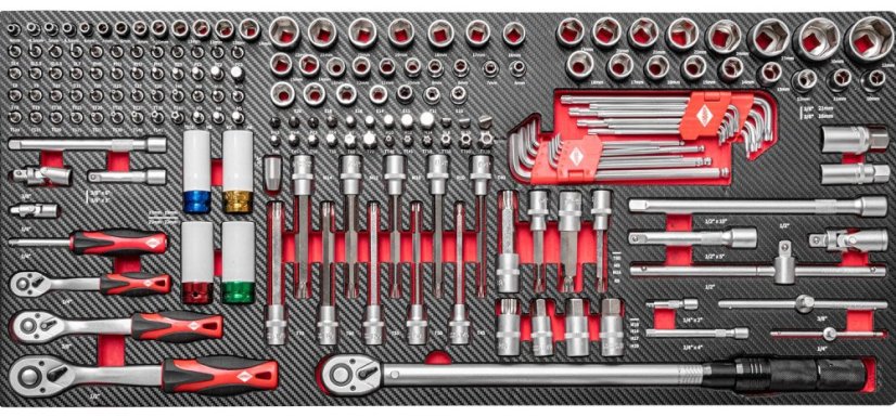 Profesionálny dielenský vozík s náradím 360ks - 12 šuflíkov 79619