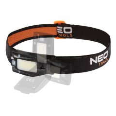 Batéria USB čelovka 180 lm COB LED + senzor pohybu 99-069