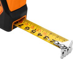 Jekleni merilni trak 5 m x 19 mm, avtomatsko zaklepanje, gumb za zaustavitev, magnet 67-232