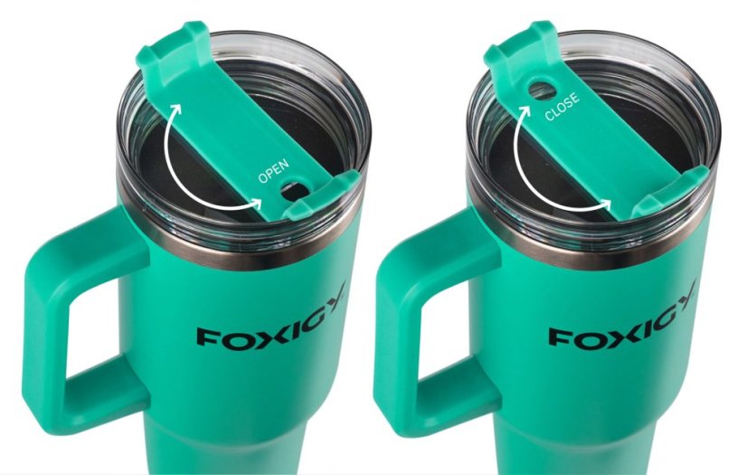 Termo šalica za auto sa slamčicom 1200 ml Azure Blue