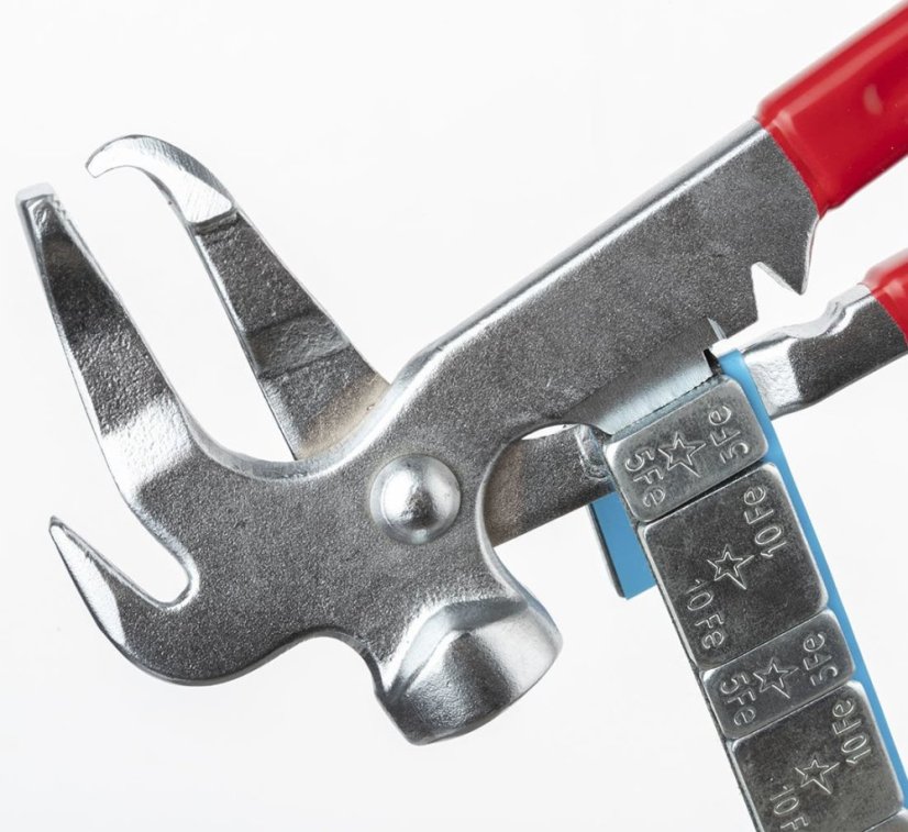 Univerzális gumiabroncssúly-szerelő fogó