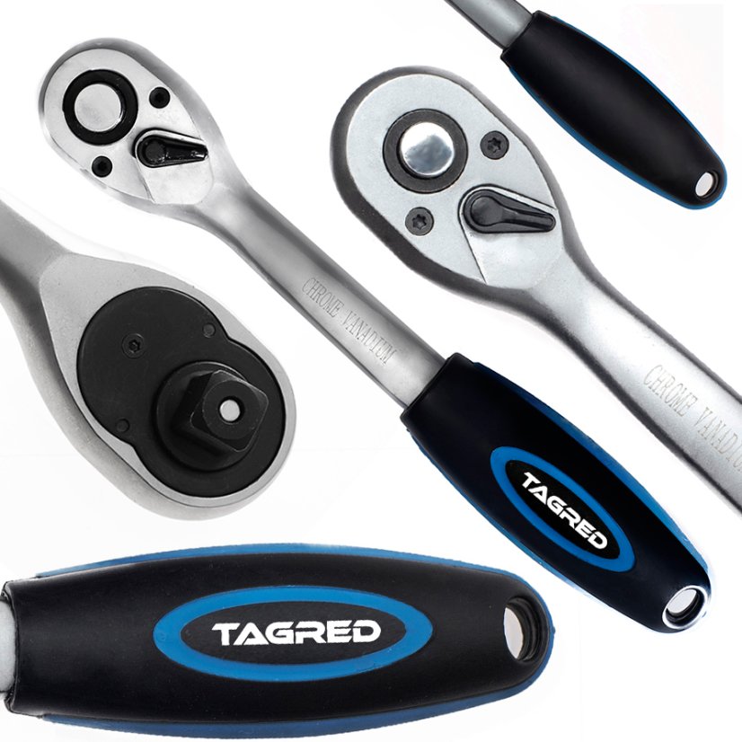 Ratschenschlüssel gebogen 3/8" 72 Zähne, TA225