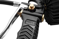 Pištol na hustenie pneumatík manometrom 63 mm, dlhou špičkou 14-716