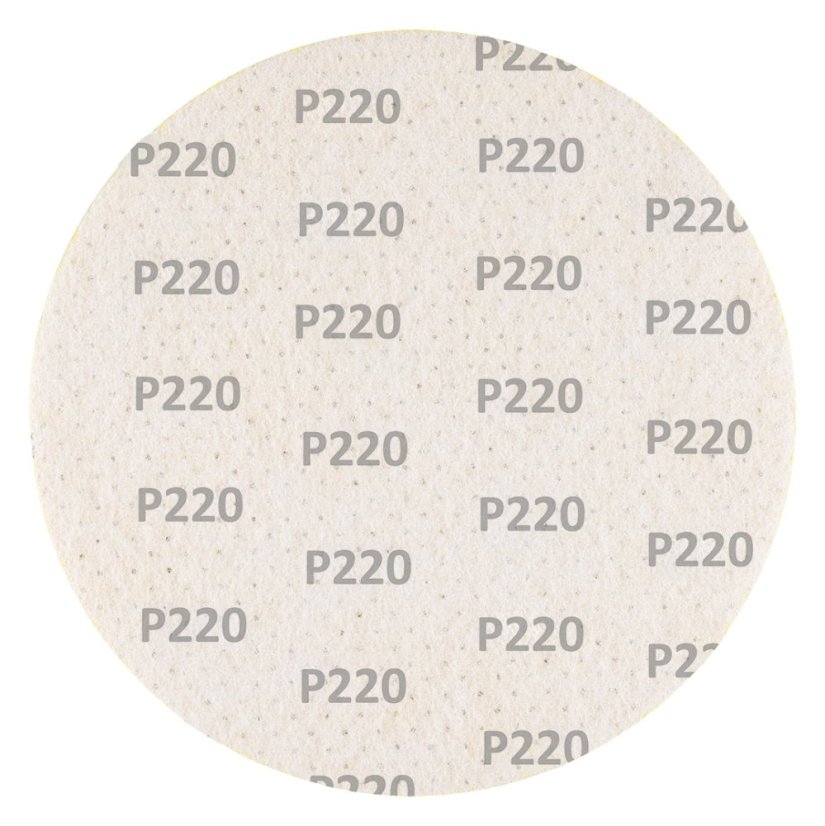 Csiszolókorongok, perforált, tépőzáras lyukakkal 225 mm, P220, 5 db 58T277