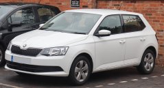 Husă pentru cotieră pentru Škoda FABIA 3, gri, piele ecologică