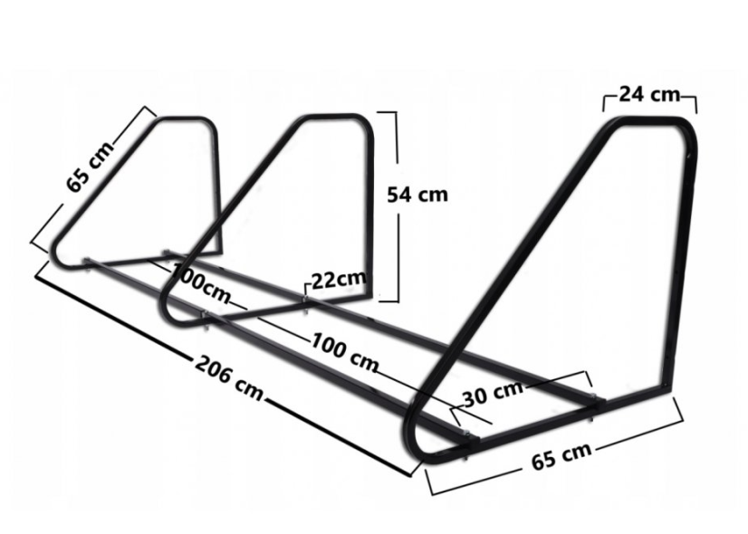 Abroncs fali tartó 8 db 8x235-ös gumiabroncshoz (D8P)