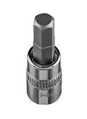 Šestkotnik H6 na 1/4" nastavku, kratek, 37 mm 10-313