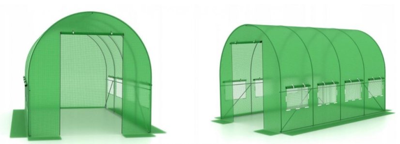 Vrtni rastlinjak 2,5x4m z UV filtrom STANDARD