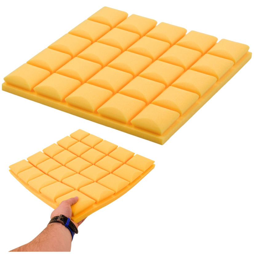 Akustikplatte - Würfel 50x50x5cm gelb