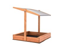120 cm pješčanik s impregniranim krovom + sivi SLIM agrotextil
