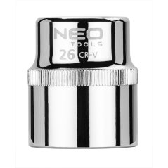 Csupasz dugókulcs, 6 pontos, 1/2", 26 mm, Superlock 08-026
