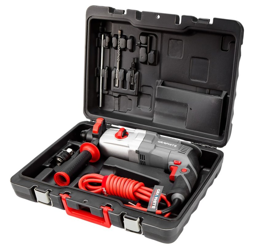 Bohrhammer 800 W SDS+, mit Koffer 58G538