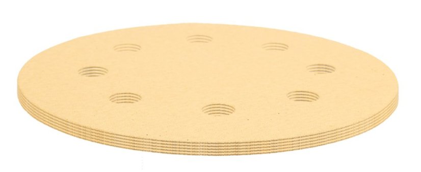 Brusni papir na čičak 180 mm, K180, 5 kom, sa 8 rupa za brusilicu 59G263 54H024