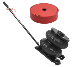 Pneumatický měchový zvedák 8T + nástavec 3cm pro prodloužení zvedáku