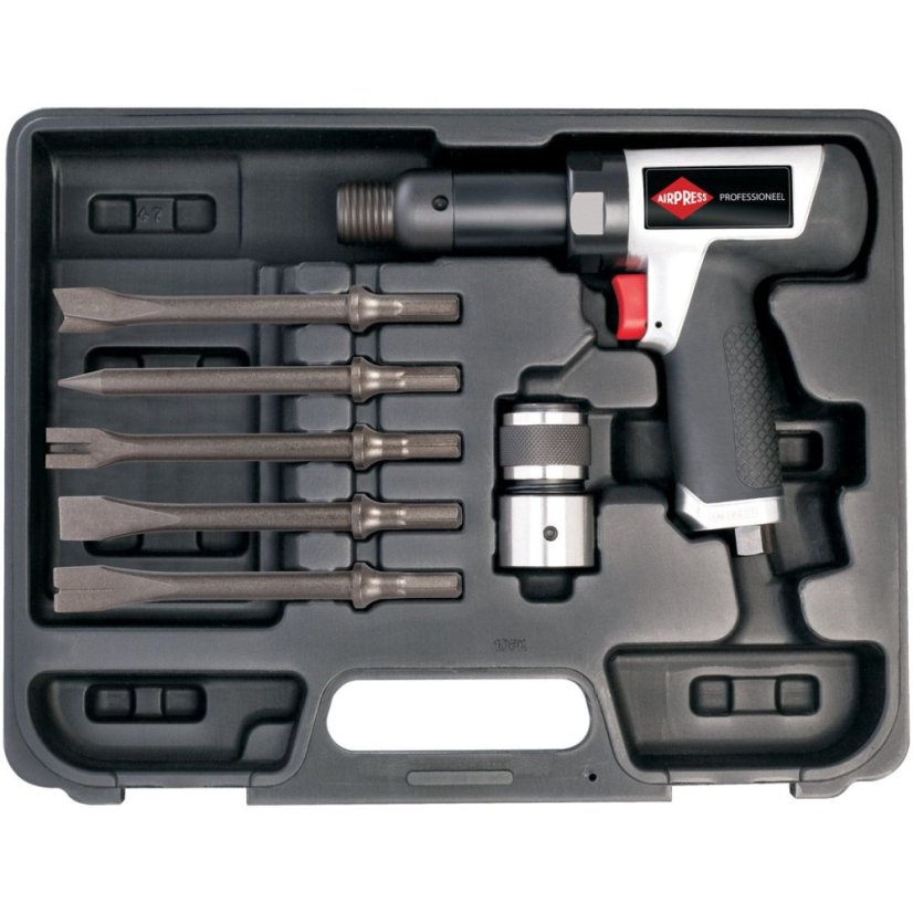 Presslufthammer 3/4" 283 l/min + Meißel (5 Stück) - Satz 45487