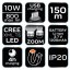 LED čelovka, 800 lm, USB nabíjecí 99-026